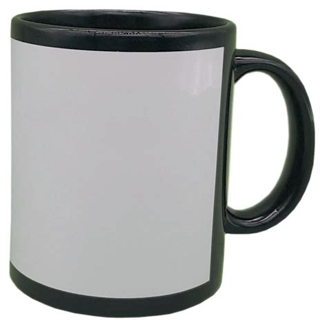 Caneca Para Sublima O Preta Tarja Branca Imp Rio Da Sublima O