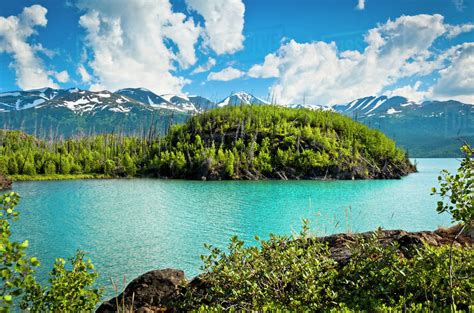 Scenic View Of Skilak Lake Kenai National Wildlife Refuge