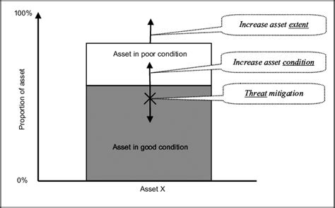 Graphical Representation Of The Extent Of A Hypothetical Asset In Both