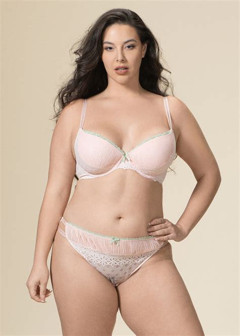 Annie Seductive Underwired Demi Pink Lace Bra Imgsize 38d