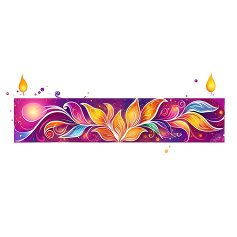 Colorful Diwali Festival Decorative Banner With Image Space Diwali