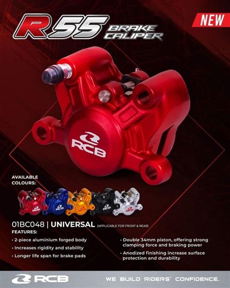 RCB Racing Boy R55 2 POT BRAKE CALIPER UNIVERSAL SNIPER150 Y16