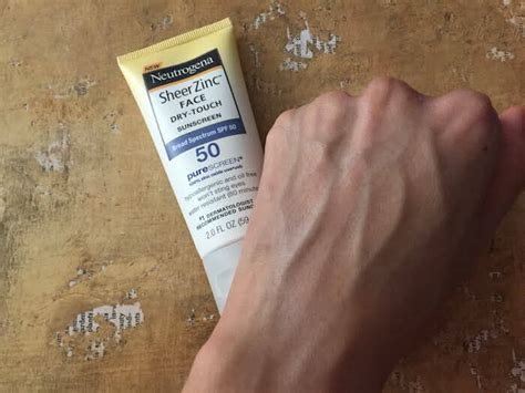 Neutrogena Sheer Zinc Face Sunscreen Spf Review