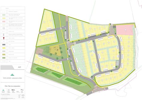 Plan De Composition Du Futur Lotissement Communal Du Ch Ne Mairie