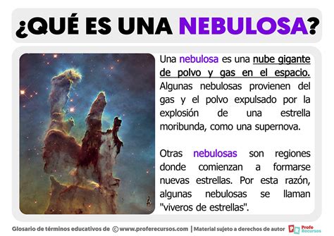 Qué es una Nebulosa Definición de Nebulosa