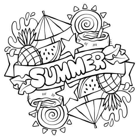 Summer Printables Coloring