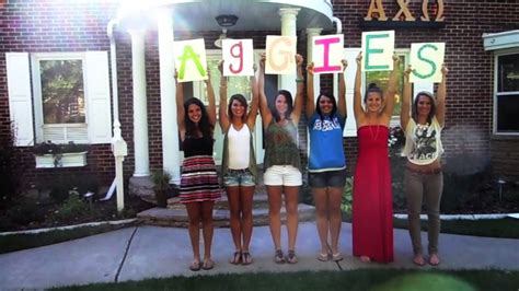 Alpha Chi Omega Utah State University Recruitment 2012 Youtube