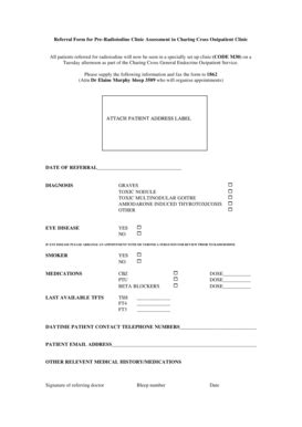 Fillable Online RADIOIODINE M30 REFERRAL FORM1 Doc Fax Email Print