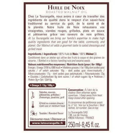 Huile De Noix Toast E Huiles La Tourangelle Ml