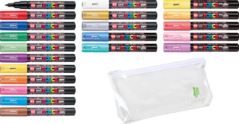 Amazon Posca Acrylic Paint Marker Pc Mr Ultra Fine Tip Metallic