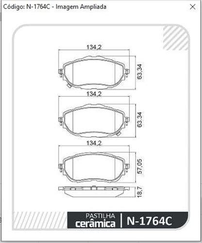 Pastilha De Freio Cer Mica Dianteira Toyota Corolla A