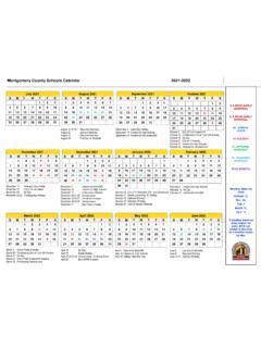 Montgomery County Schools Calendar 2021-2022 / montgomery-county ...