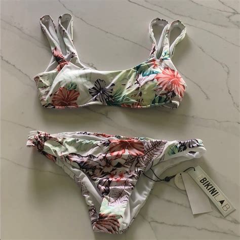 The Bikini Lab Swim Tropical Bikini Set Poshmark
