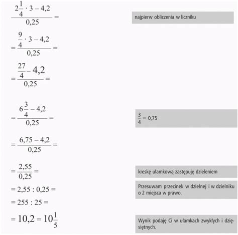 Działania Na Ułamkach Zwykłych I Dziesiętnych Matematyka Opracowaniapl