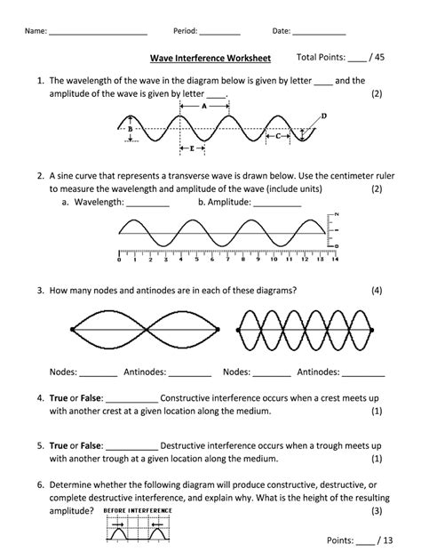 Wave Interference Worksheet Answers Complete With Ease Airslate Signnow