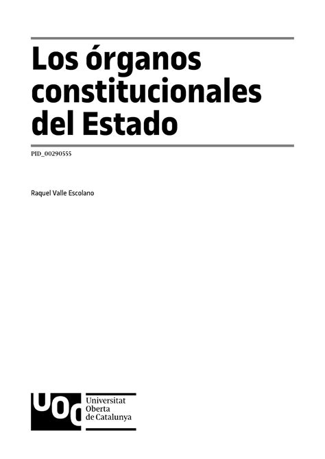 Rganos Constitucionales Del Estado Los Rganos Constitucionales Del