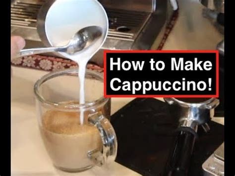 How To Make A Cappuccino At Home YouTube