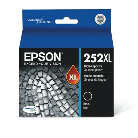 Epson T252 Durabrite Ultra Genuine Ink High Capacity Black Cartridge