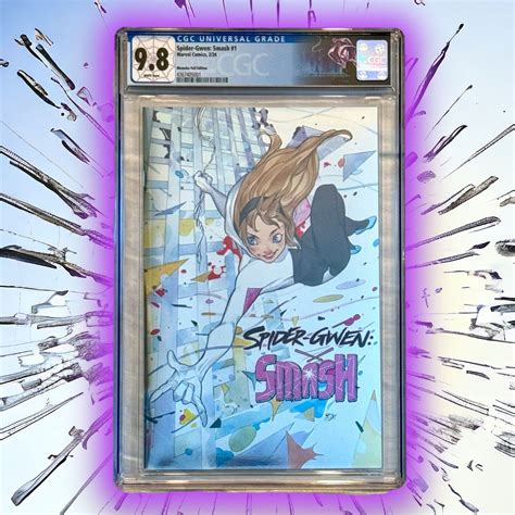 Spider Gwen Smash Foil Peach Momoko Cgc Marvel Gcb Ebay