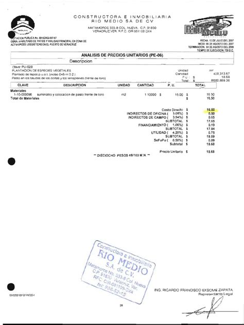 Pdf Analisis De Precios Unitarios Concreto Mr Pdf Dokumen Tips