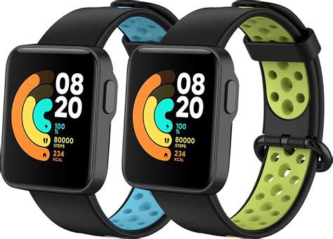 BDIG 2 Pezzi Cinturino Per Xiaomi Mi Watch Lite Braccialetto Redmi