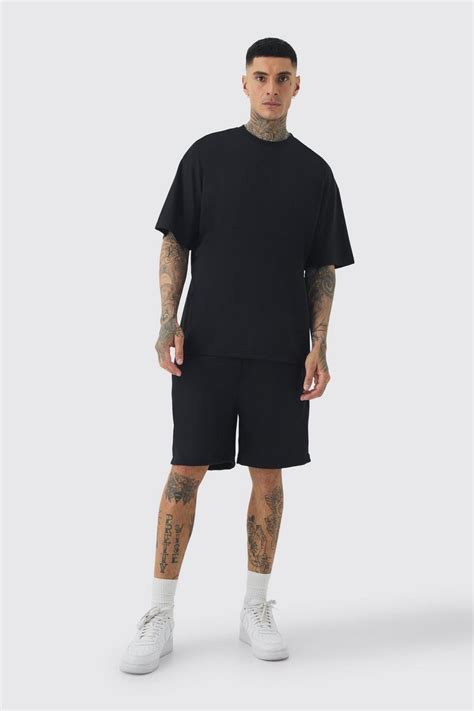 Tall Oversized T Shirt And Short Set Boohoo Uk