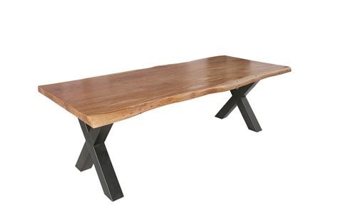 Table De Salle Manger En Tronc D Arbre Massif Mammut Nature Cm