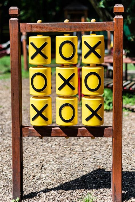 Tic Tac Toe Game On The Playground Stock Photo Image Of Park