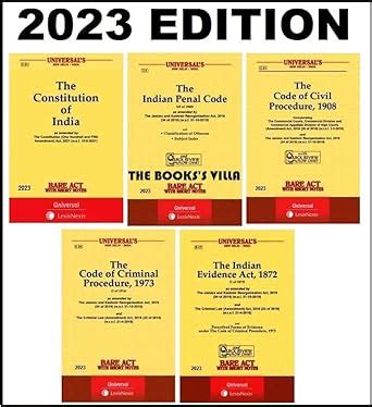 Buy Universals Combo Of Bare Acts Ipc Cr Pc Cpc Constitution Of