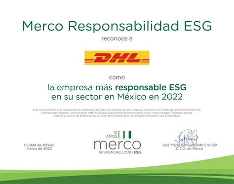 Dhl Express M Xico Refrenda Como La Empresa De Paqueter A Y Log Stica