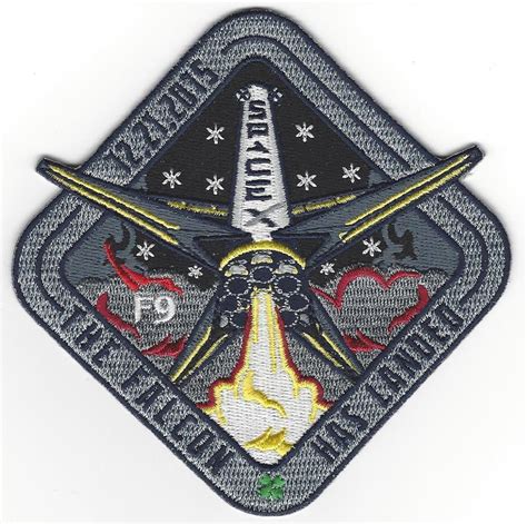 Lz 4 First Land Landing Usaf Launch Patch Spacex 1asts Falcon 9 63