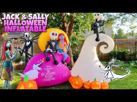 Giant Jack Sally Halloween Inflatable Blow Up Nightmare Before