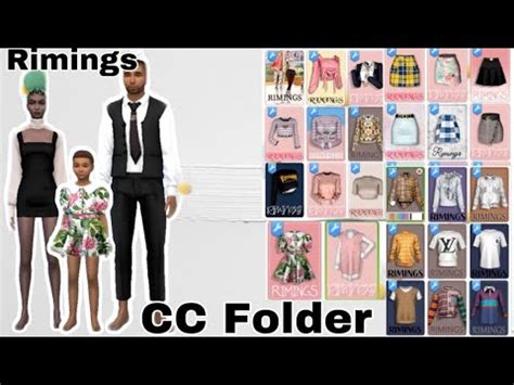 Rimings CC Folder + Download l 200+ Free Items l The Sims 4 - YouTube