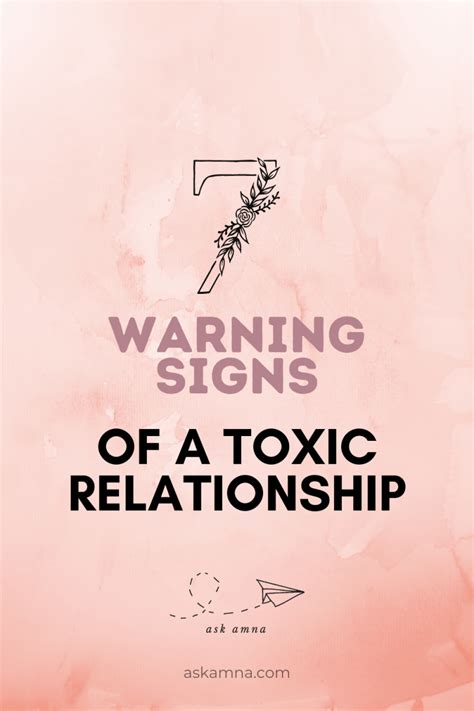 When Love Is Toxic: 7 Warning Signs of a Toxic Relationship - Ask Amna