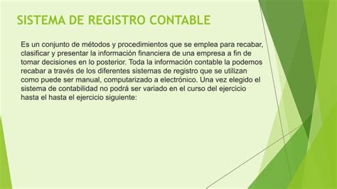 Sistema De Registro Contable 1 PPT