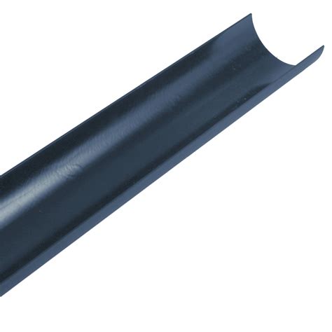 Cast Iron Style Gutter 112mm X 2m Plastic Half Round Anthracite Grey