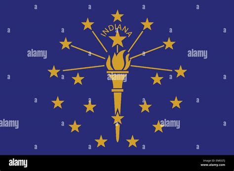 Indiana State Flag Stock Vector Image & Art - Alamy