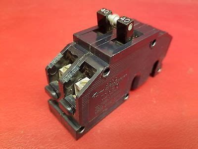 40 2 Pole Zinsco GTE Sylvania Type Q Or QC Double 40A 240V Breaker