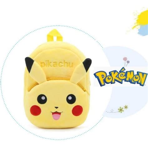 Sac à dos PIKACHU enfant cartable ultra doux POKEMON Cdiscount