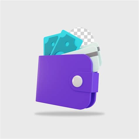 Premium PSD 3d Render Wallet Icon