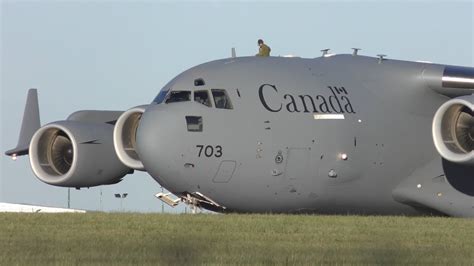 Amazing Royal Canadian Air Force C Takeoff From Leeds Bradford