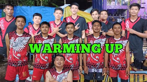 Warming Up Putra Ivos Dan Putra Fortuna Voli Plastik Banyuwangi