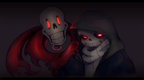 Dust And Phantom Papyrus Pics Dusttale Papyrus And Sans Dusttale Sans