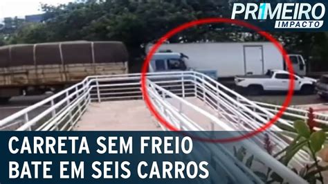 Carreta Perde Freio E Atinge Seis Carros Em Campo Grande MS