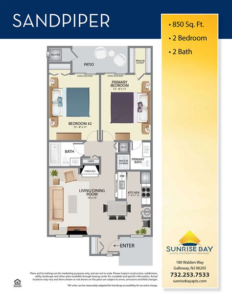 Br Br And Br Floor Plans Sunrise Bay Apartments And Townhomes