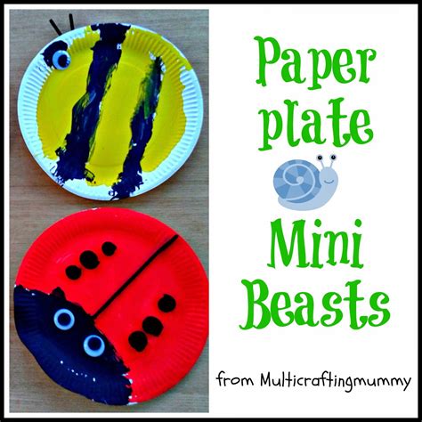 Paper Plate Minibeasts Ladybirds Bees And Snails