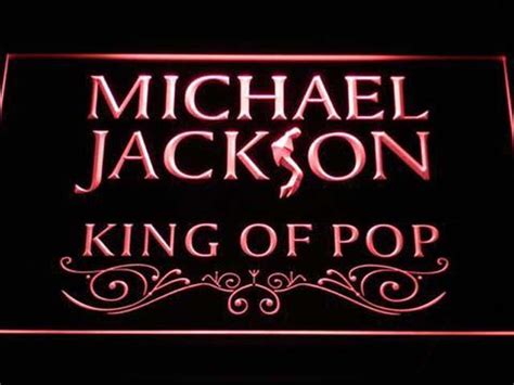 Michael Jackson LED Neon Sign hang signs home decor craft display fans ...