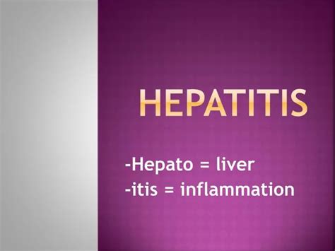 Ppt Hepatitis Powerpoint Presentation Free Download Id 2855719