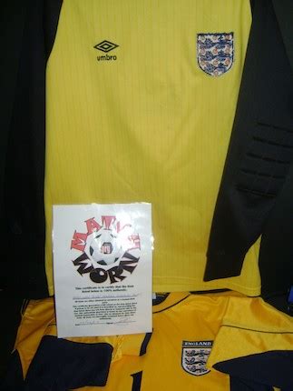 Bonhams : Peter Shilton match worn England shirt