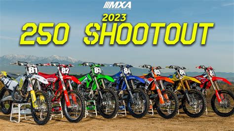 2023 250cc Motocross Action Shootout YouTube